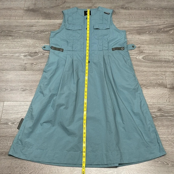 G-Star Raw Fit And Flare Dress Sleeveless Light Bright Nickel L - Picture 14 of 15